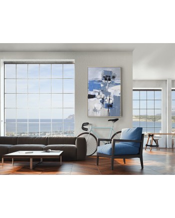 PAISAJE AZUL- ACRILICO 83X123